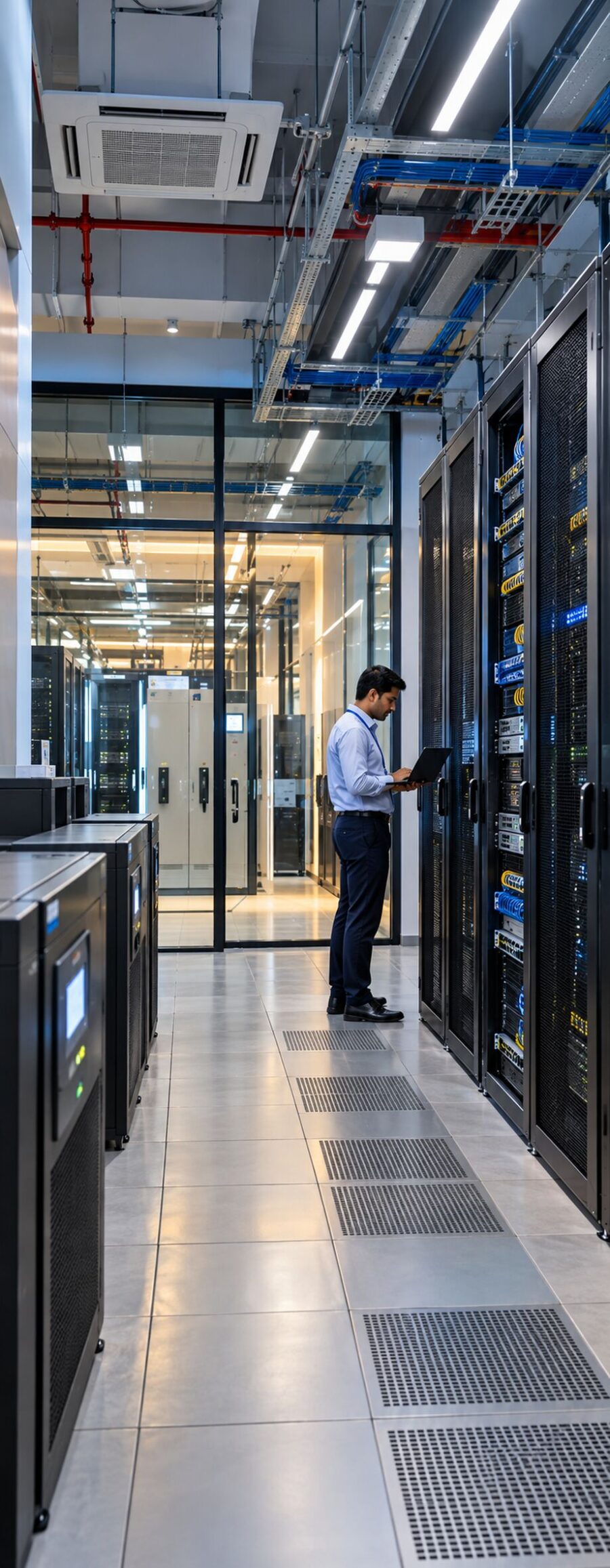 BFSI data centre racks, branch network and security monitoring for banks, NBFCs and insurers