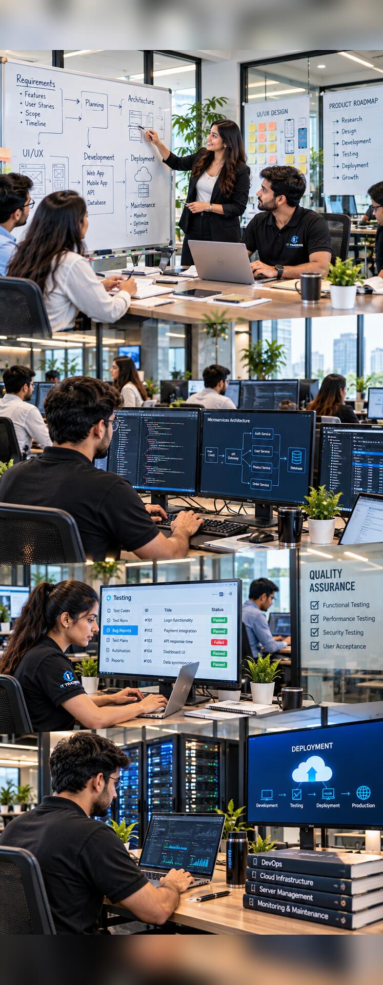 What IT Traders delivers: custom software development team building business applications