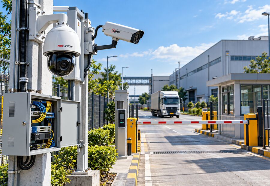 Manufacturing plant surveillance and industrial IT