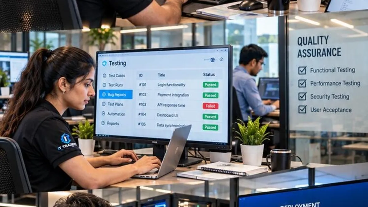 What IT Traders delivers: custom software development team building business applications